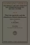 Über Die Spezielle Und Die Allgemeine Relativitätstheorie (Gemeinverständlich) cover