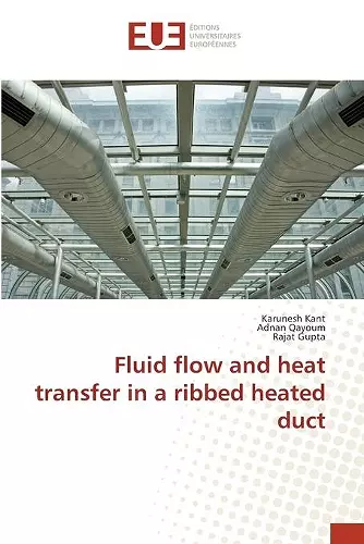 Fluid flow and heat transfer in a ribbed heated duct cover