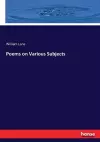 Poems on Various Subjects cover