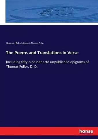 The Poems and Translations in Verse cover