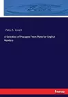 A Selection of Passages From Plato for English Readers cover