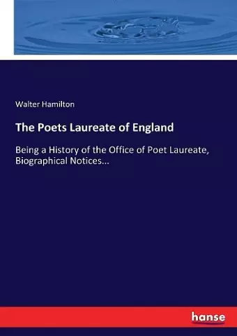 The Poets Laureate of England cover