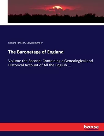 The Baronetage of England cover