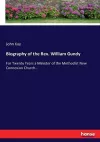 Biography of the Rev. William Gundy cover