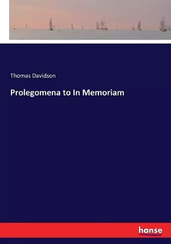 Prolegomena to In Memoriam cover