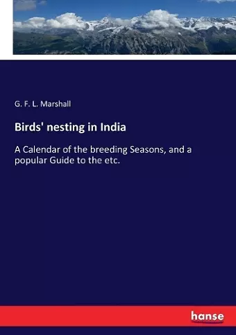 Birds' nesting in India cover