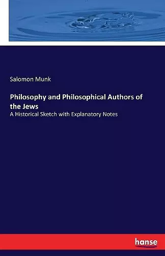 Philosophy and Philosophical Authors of the Jews cover