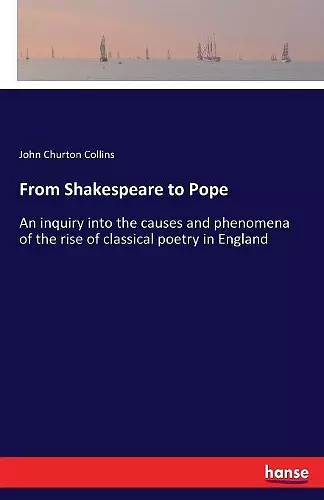 From Shakespeare to Pope cover