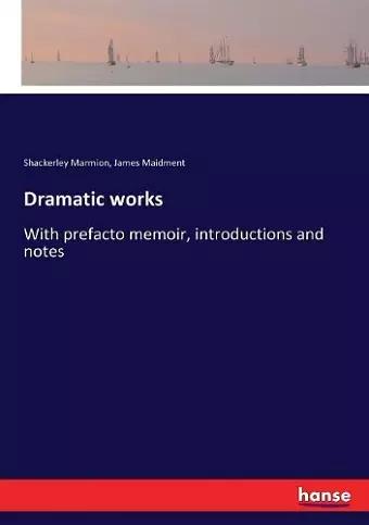 Dramatic works cover