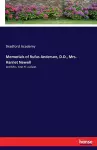 Memorials of Rufus Anderson, D.D., Mrs. Harriet Newell cover