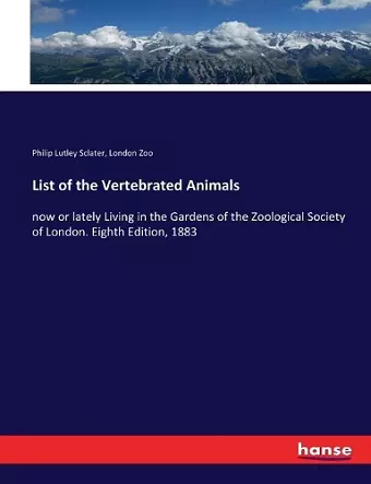 List of the Vertebrated Animals cover