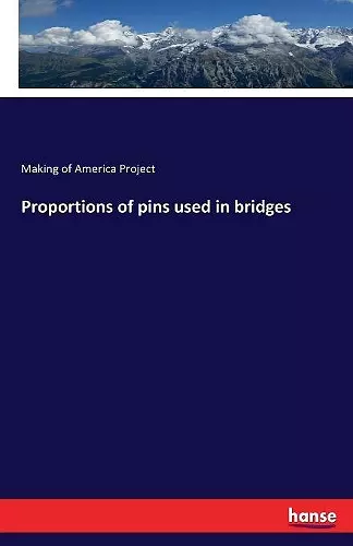 Proportions of pins used in bridges cover