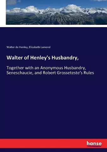 Walter of Henley's Husbandry, cover