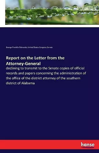 Report on the Letter from the Attorney-General cover