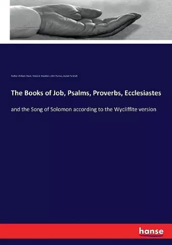 The Books of Job, Psalms, Proverbs, Ecclesiastes cover