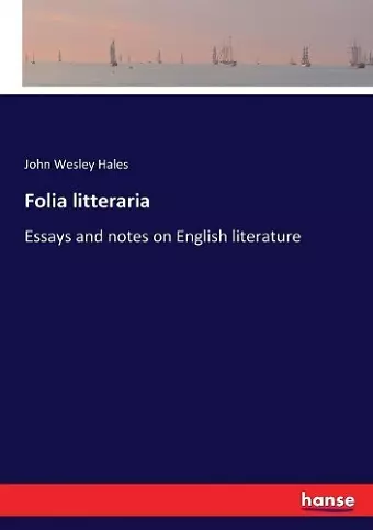 Folia litteraria cover