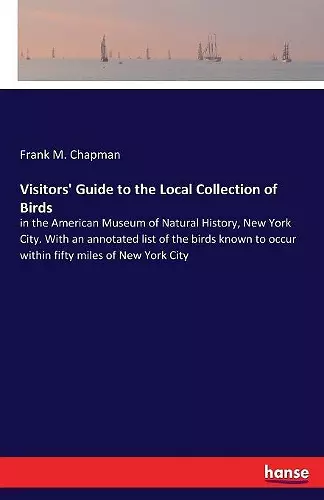 Visitors' Guide to the Local Collection of Birds cover