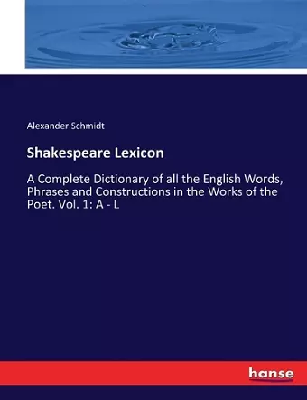 Shakespeare Lexicon cover