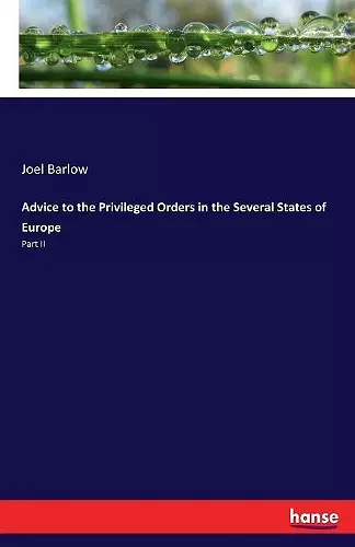 Advice to the Privileged Orders in the Several States of Europe cover