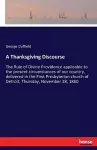 A Thanksgiving Discourse cover