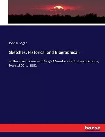 Sketches, Historical and Biographical, cover