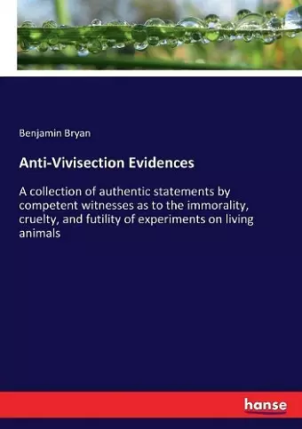 Anti-Vivisection Evidences cover