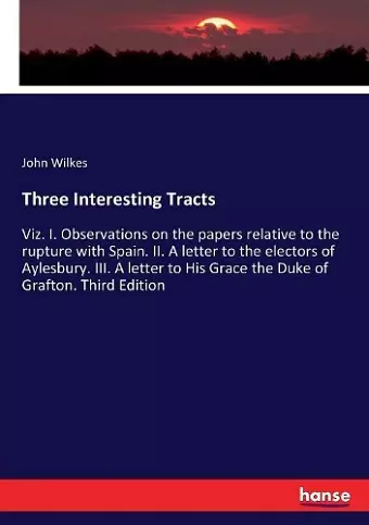 Three Interesting Tracts cover