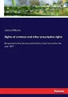 Rights of common and other prescriptive rights cover