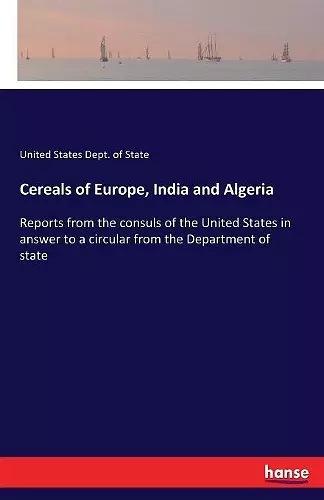 Cereals of Europe, India and Algeria cover