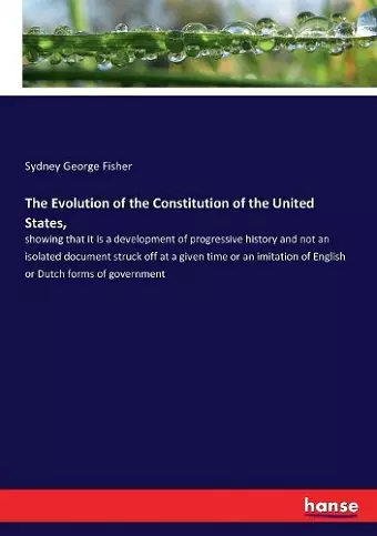 The Evolution of the Constitution of the United States, cover