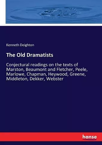 The Old Dramatists cover