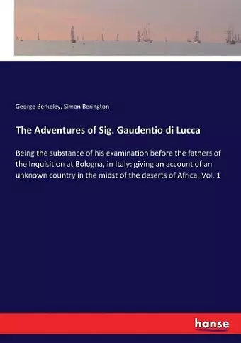 The Adventures of Sig. Gaudentio di Lucca cover