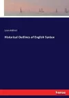 Historical Outlines of English Syntax cover