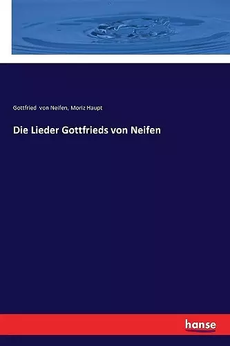 Die Lieder Gottfrieds von Neifen cover