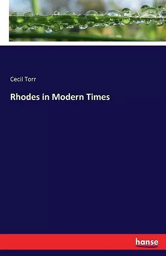 Rhodes in Modern Times cover