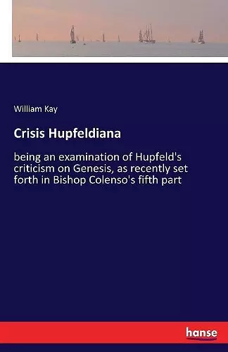 Crisis Hupfeldiana cover