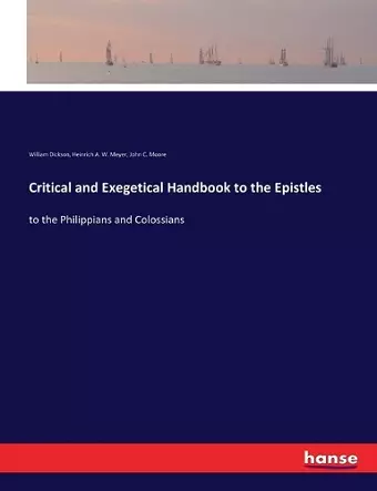 Critical and Exegetical Handbook to the Epistles cover