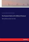 The Dramatic Works of Sir William D'Avenant cover