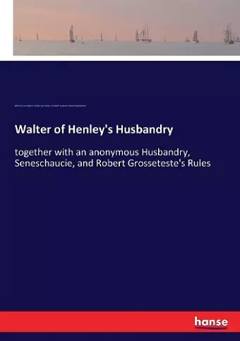 Walter of Henley's Husbandry cover