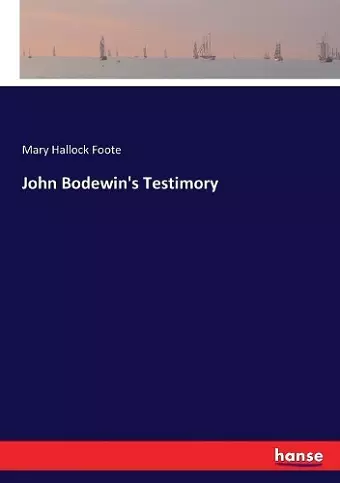 John Bodewin's Testimory cover