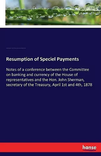 Resumption of Speciel Payments cover