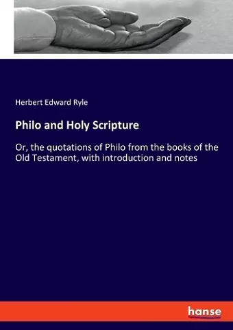 Philo and Holy Scripture cover