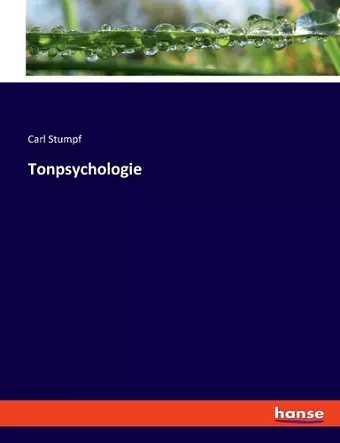 Tonpsychologie cover