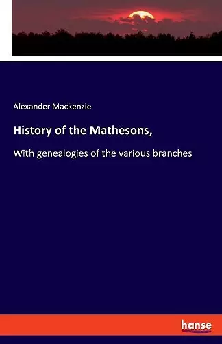 History of the Mathesons, cover