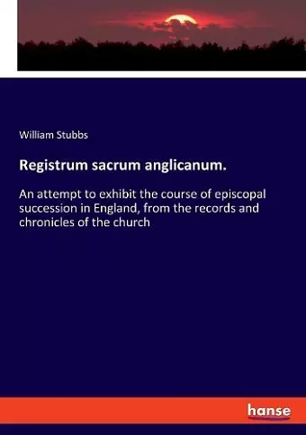 Registrum sacrum anglicanum. cover