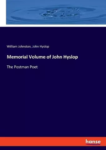 Memorial Volume of John Hyslop cover