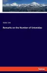 Remarks on the Number of Unionidae cover