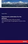 Experiments undertaken for the purpose cover