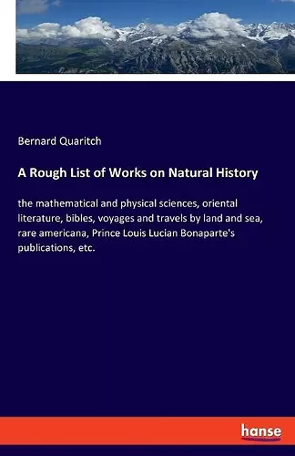 A Rough List of Works on Natural History cover