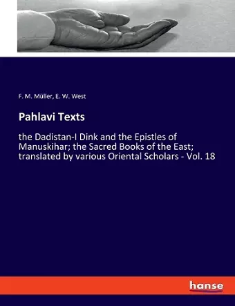 Pahlavi Texts cover